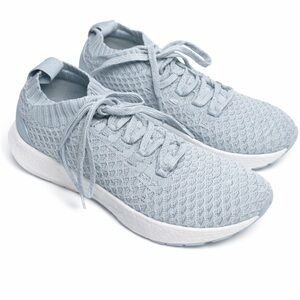 NOBULL Light Blue Knit Lace-Up Women's Trainers